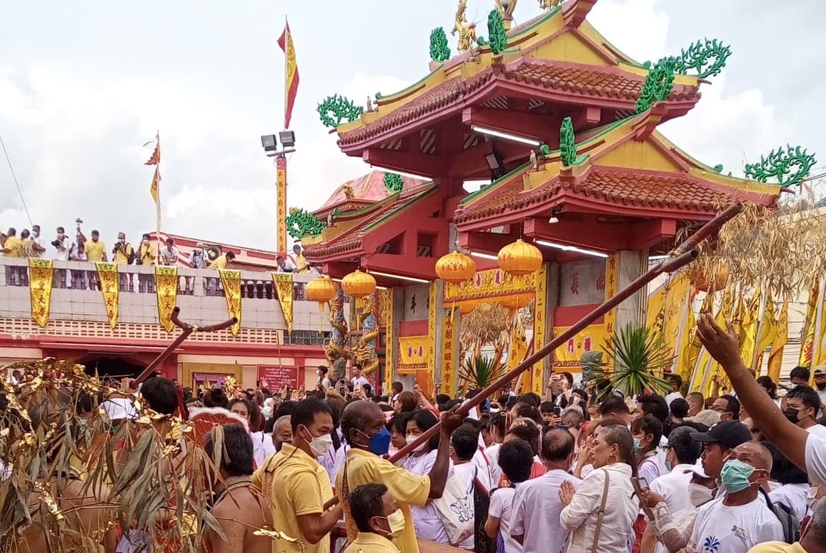 Festival atmosphere during the processions
